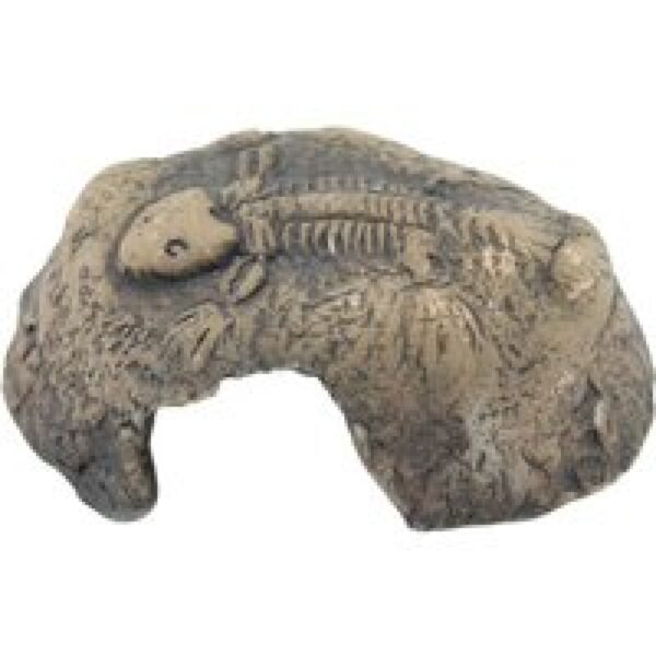 CeramicNature Fossil stone bruin keramische schuilplaats XS | S | M voor aquarium, terrarium en knaagdieren Small 10 x 12 x 5cm