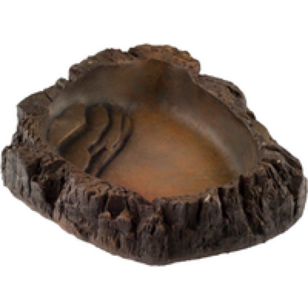 CeramicNature Terrarium bowl natuurgetrouw | waterbak voor reptielen en amfibieën in diverse maten TP-05W: 18×17,5×5,5cm