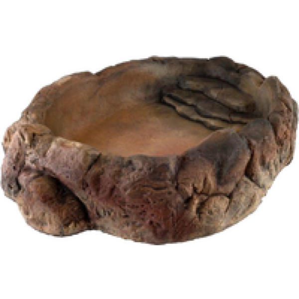 CeramicNature Terrarium bowl natuurgetrouw | waterbak voor reptielen en amfibieën in diverse maten TP-06S: 29,5×22,5x7cm