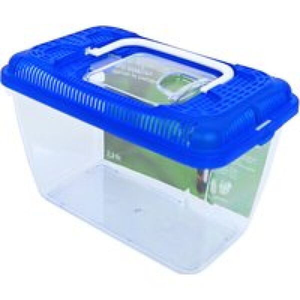 De Boon Aquarium Plastic met Blauwe Deksel 3,8L