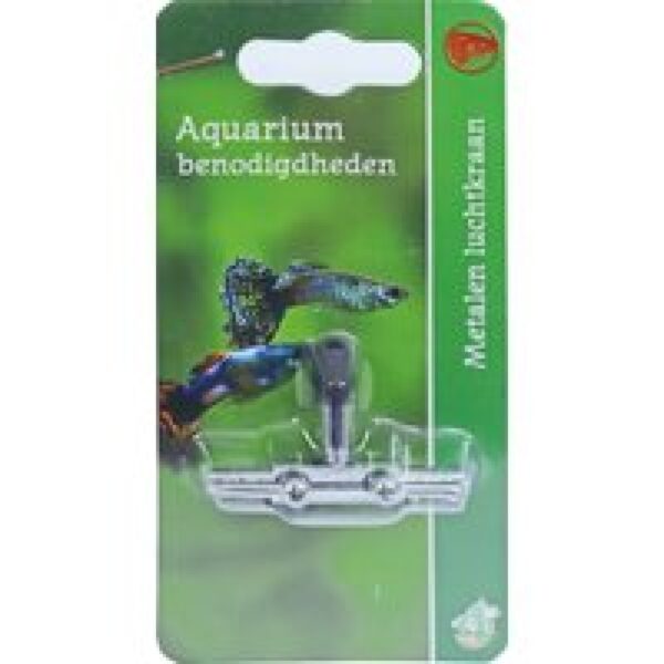 De Boon Luchtkraan Metaal 2-Weg Op Blister