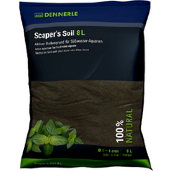 Dennerle Scaper's Soil Zwarte Bodem 1-4MM 8 Liter