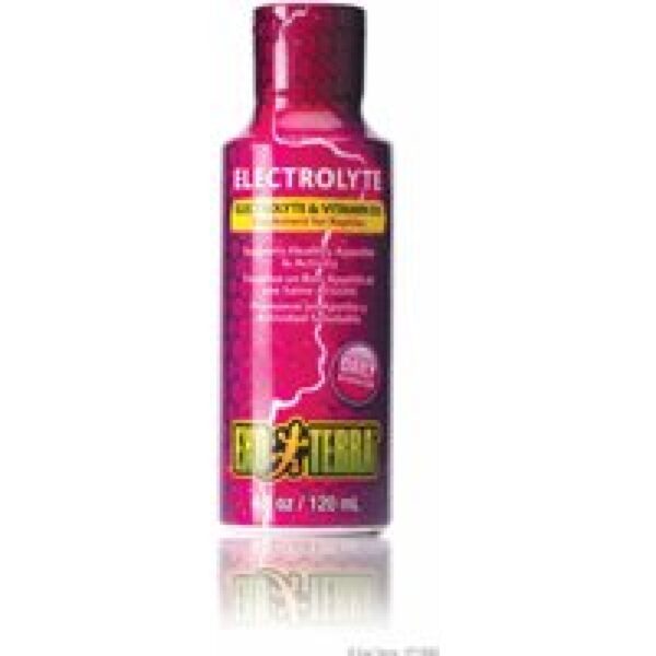 Exo Terra Electrolyte & D3 supplement 120 ml – vloeibaar aanvullend voeder voor reptielen en amfibieën 120 ml