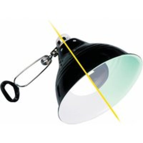 Exo Terra Glow Light Reflectorkap – Aluminium UV Reflector Lamp met keramische fitting 14 cm diameter