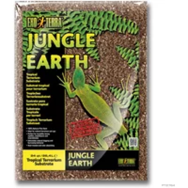 Exo Terra Jungle Earth tropisch terrariumsubstraat 8,8L en 26,4L – natuurlijke dennenschors voor vochtminnende reptielen 26,4 liter