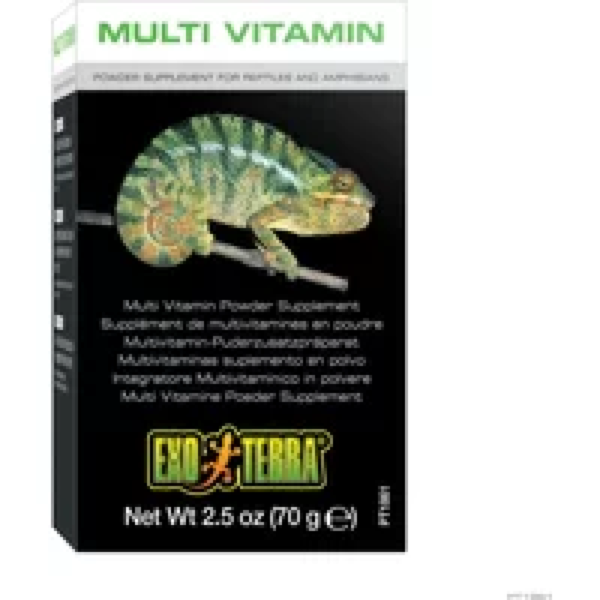 Exo Terra Multivitamine poeder supplement 70 g – aanvullend voeder voor reptielen en amfibieën 70 gram