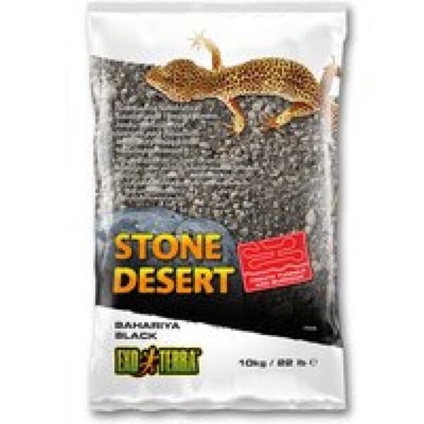 Exo Terra Stone Desert Bahariya Black – landschaps substraat voor woestijn | savanne – 5 kg | 10 kg 10KG