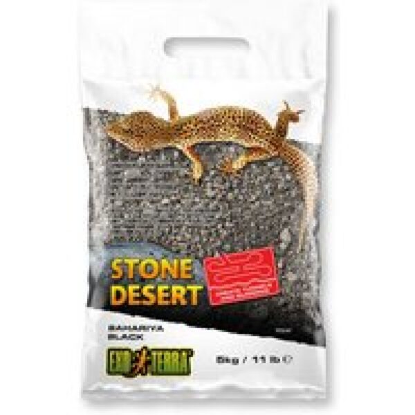 Exo Terra Stone Desert Bahariya Black – landschaps substraat voor woestijn | savanne – 5 kg | 10 kg 5KG