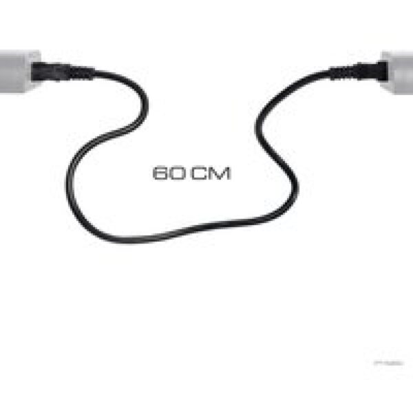 Exo Terra T5 Terrarium Top verbindingskabel Zwart | 60 cm geaarde link-kabel voor koppelen van armaturen