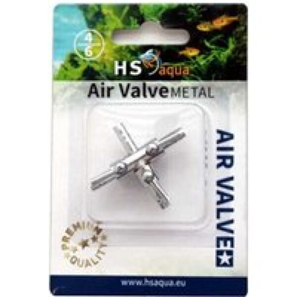 HS Aqua 3-Weg Luchtkraan Metaal 4-6MM