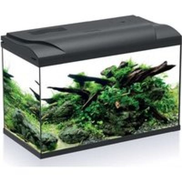 HS Aqua Aquarium Platy 70 LED | 70L | 59 x 31 x 39 CM Zwart Compleet