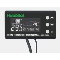 HabiStat Digitale dimmer thermostaat dag|nacht 600 watt met timer en dual circuits voor terrariumverwarming