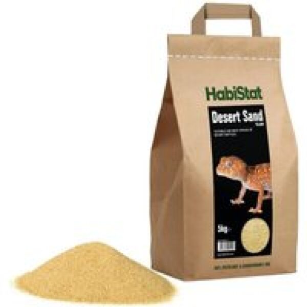HabiStat Woestijnzand geel 5kg voor woestijnterraria