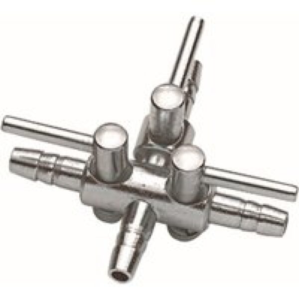 Hobby Metaal Luchtkraan 3-Weg 4-6 Mm