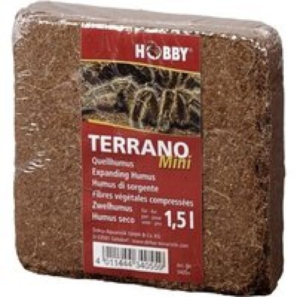 Hobby Terrano Bronhumus Mini 1,5L humusblok voor terrarium en planten