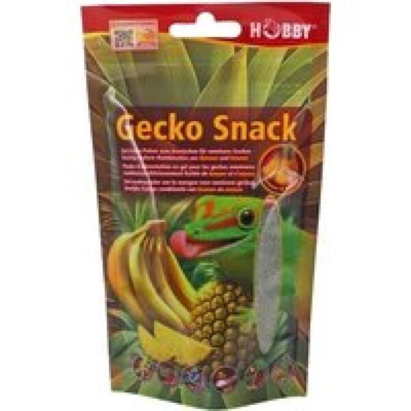 Hobby Terrano Gecko Snack 100 gr gelvoederpoeder voor omnivore Banaan & Ananas