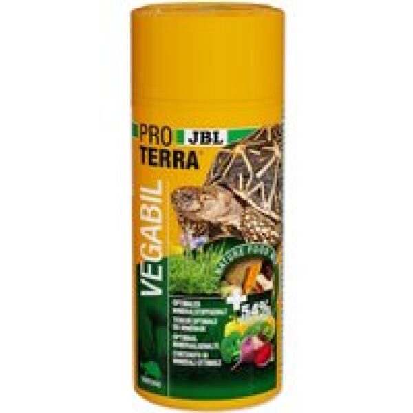 JBL ProTerra Vegabil groenterijke voederchips voor alle landschildpadden 250ML