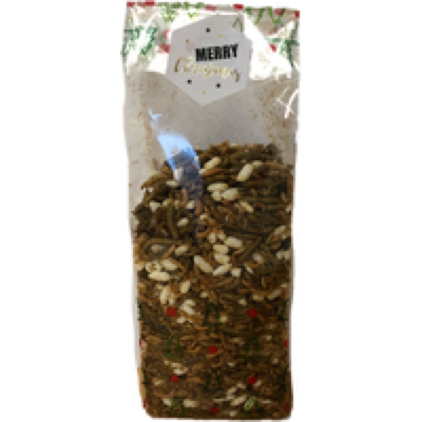 Junai.nl Kerst Cadeau zakje met Insectenmix voor Reptielen Het Kerstkado