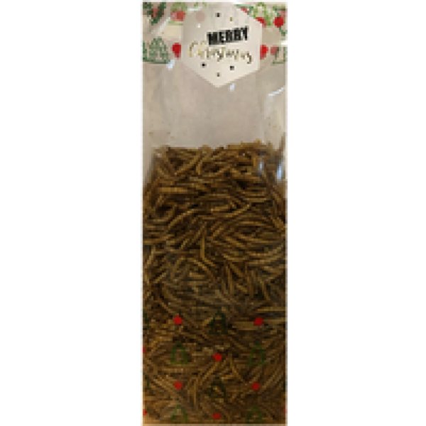 Junai.nl Kerst Cadeau zakje met Meelwormen voor Reptielen Het Kerstkado