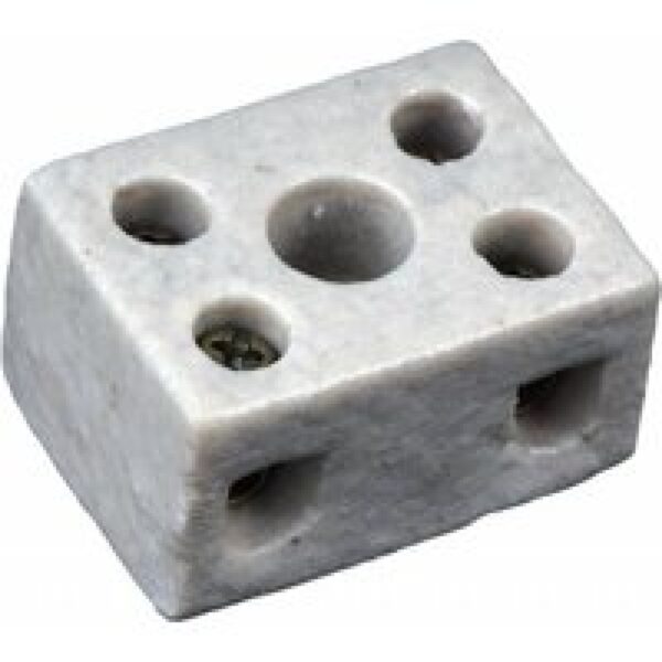 Junai.nl Porseleinen kroonsteen - hittebestendige 2-polige aansluiting voor warmtekabels en spiralen