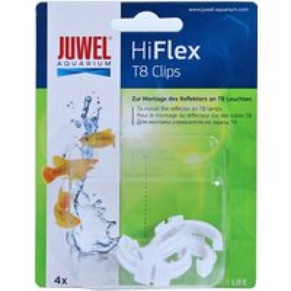 Juwel Hiflex Klem Plastic T8 4 Stuks