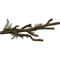 Repto Branch XL decoratietak met kunstplanten voor terrarium ca. 57x23x17 cm