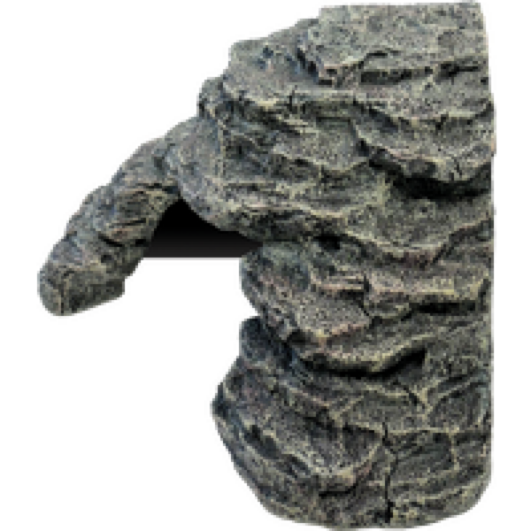 Repto Hoekige basking schuilplaats grijs voor reptielenterrarium S | M | L L
