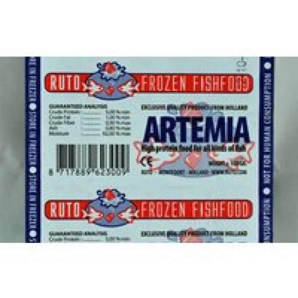 Ruto Artemia 100 Gram 20 bloks blister zonder kartonnen verpakking Diepvries