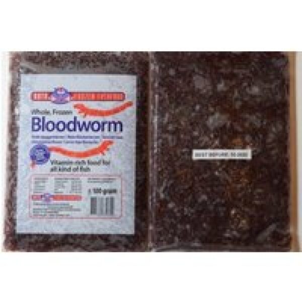 Ruto Rode Muggenlarven 100 Gram in flatpack Diepvries