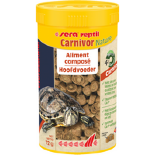 Sera Reptil Professional Carnivor Nature reptielenvoer voor waterschildpadde 250ML