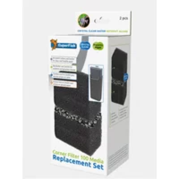 SuperFish Corner Filter 100 Media 2 Stuks