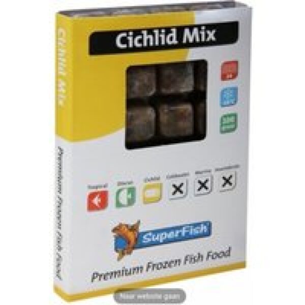 SuperFish Diepvriesvoer Cichlid Mix 100 gram Diepvries