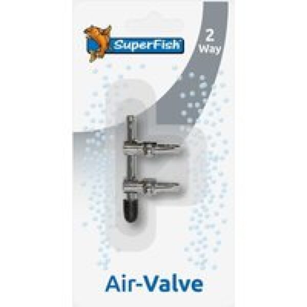 SuperFish RVS Luchtkraan 2 Weg Blister