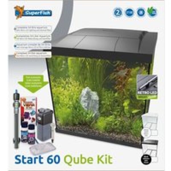 SuperFish Start 60 Qube Kit Zwart