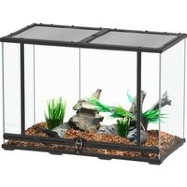 TerrAtlantis Smart Line terrarium zwart 88x45x60 cm voor reptielen en amfibieën