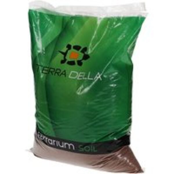 Terra Della Calciumzand bruin 12,5kg terrarium bodembedekking voor woestijnreptielen