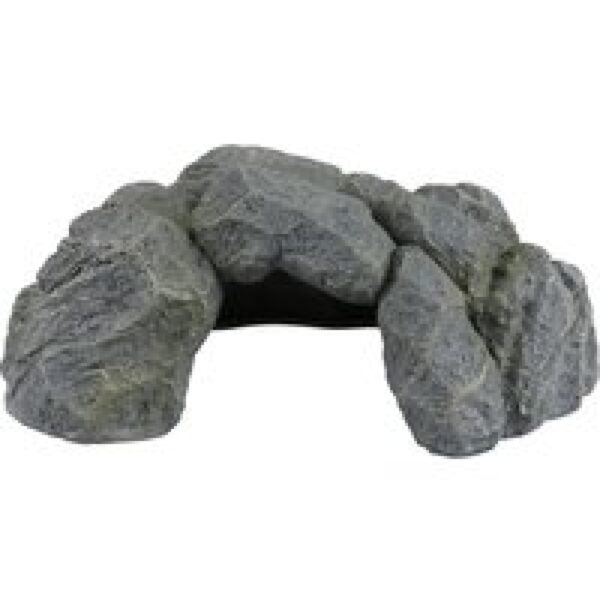 Terra Della Reptielengrot antraciet | natuurlijke schuilplaats voor reptielen XS t/m XL XS - 15,5x14x9cm