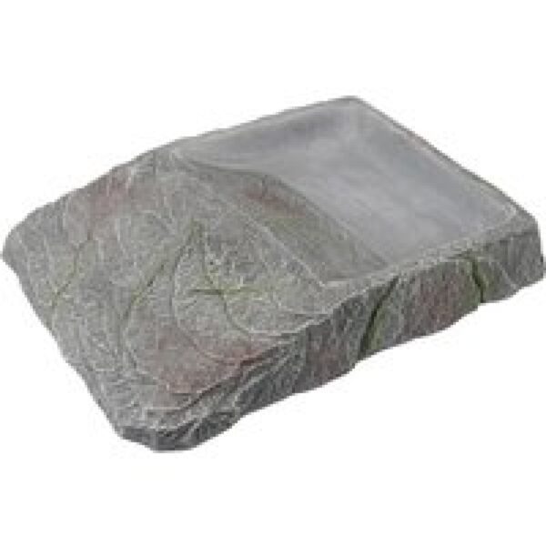 Terra Della Schildpadschaal antraciet 29x4,5x22cm terrarium schaal voor schildpadden 29x4,5x22cm