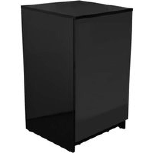 Terra Della Terrariumkast hoogglans zwart 45x45x76 cm voor knockdown-terraria