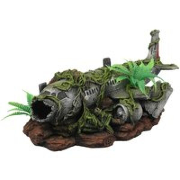 Terra Della Vliegtuigwrak jungle terrariumornament 30,3 x 19,3 x 17 cm