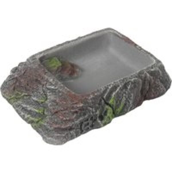 Terra Della Waterschaal antraciet voor terrarium drinkschaal | maten XS t|m XXL S - 11,1x8,8x2,8cm