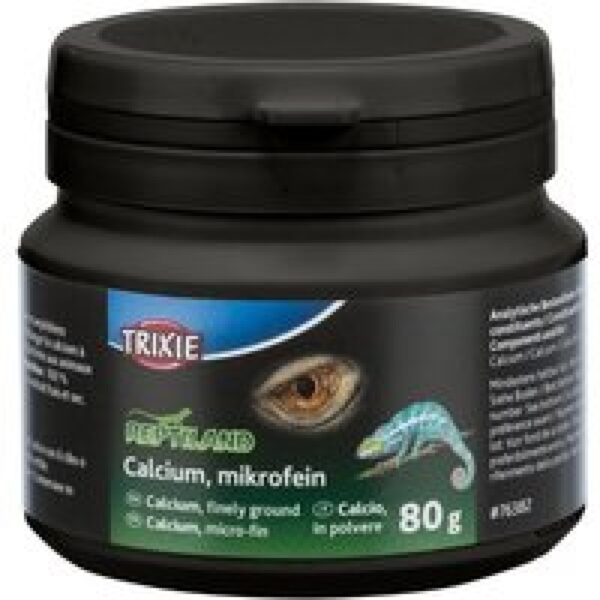 Trixie Calciumcarbonaat microfijn voor plantenetende en vleesetende reptielen en amfibieën 80 g