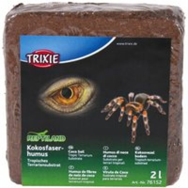 Trixie Kokosvezel humus terrariumsubstraat 2 | 9 | 60 liter voor regenwoudterraria 2 liter