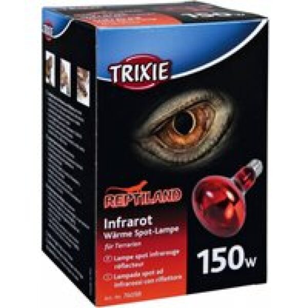 Trixie Reptiland Infrarood warmtelamp voor terrariumverwarming dag en nacht 150W - ø 95 x 130mm