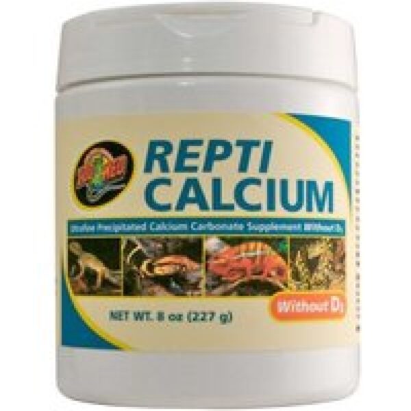 Zoo Med Repti Calcium zonder D3 calciumcarbonaat voor reptielen en amfibieën 227 Gram