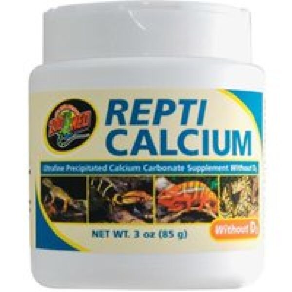Zoo Med Repti Calcium zonder D3 calciumcarbonaat voor reptielen en amfibieën 85 Gram