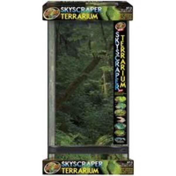 Zoo Med Skyscraper terrarium 46x46x91 cm | Hoog glazen terrarium voor klimmende reptielen